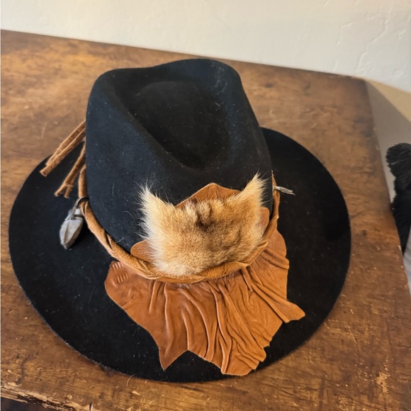 S. Hyde Cowboy Hat 1990 Signature Collection Black and Tan Suede - Picture 1 of 6